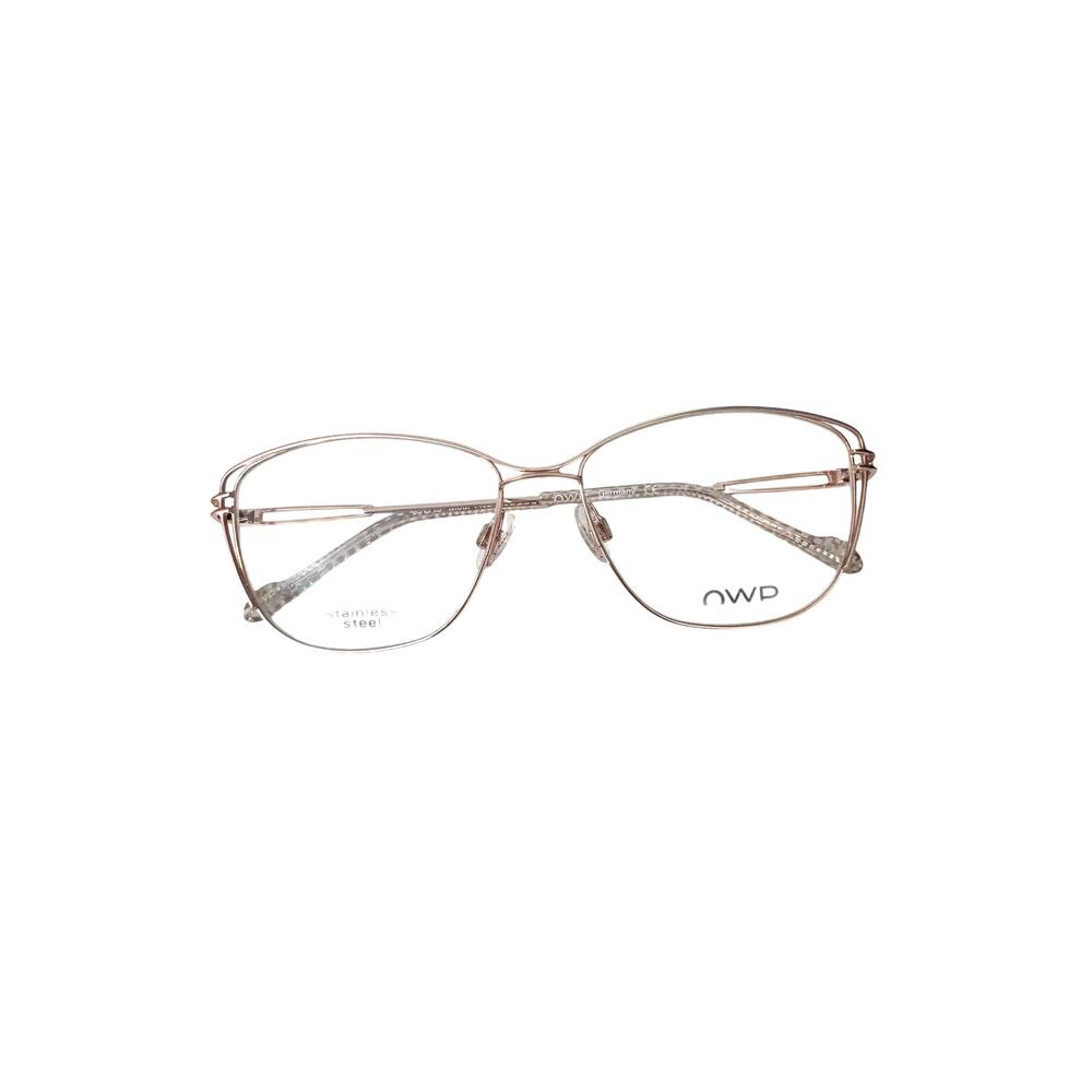 NEW OWP Gold butterfly wire style eyeglasses